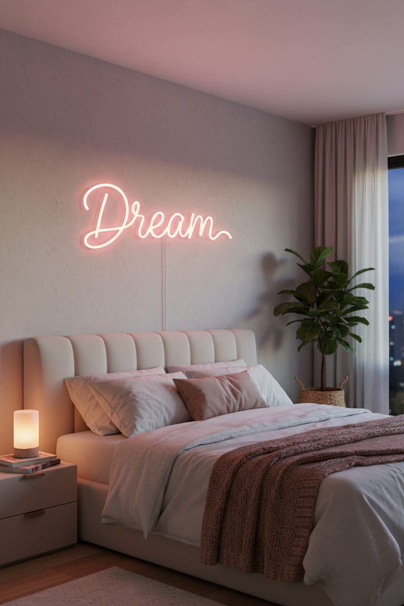 Neon-Style LED Word Light